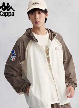 kappa卡帕男装女装夏季防风运动上衣夹克休闲外套K0EX2FJ05V