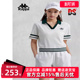 V领半袖 POLO衫 撞色T恤K0E42PD02D 女复古短袖 Kappa卡帕新款