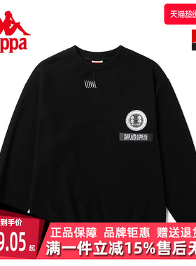 Kappa卡帕夏季新款情侣男女圆领运动透气休闲卫衣K0BY2WT08D