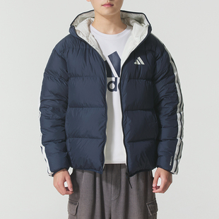 Adidas阿迪达斯男装2025冬季新款3S RVSB D JKT保暖羽绒服KC2491