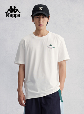 Kappa卡帕男装夏季新款运动休闲简约透气短袖T恤 K0E32TD08