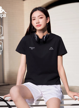 Kappa卡帕女装2026夏季新款运动休闲透气百搭短袖T恤K0G42TD43D