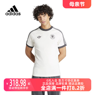 新款 运动休闲短袖 男2024夏季 Adidas阿迪达斯三叶草短袖 T恤IU2102
