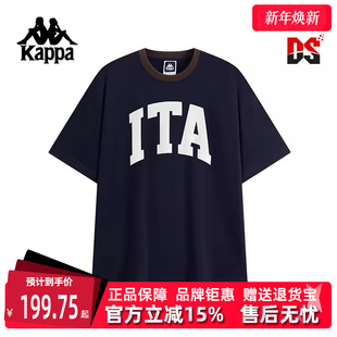 运动休闲简约百搭短袖 新款 T恤K0F52TD10 2025秋季 Kappa卡帕男装