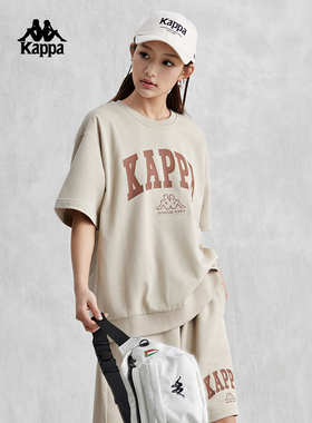 Kappa卡帕复古短袖新款男女简约运动上衣T恤K0EX2TD04D