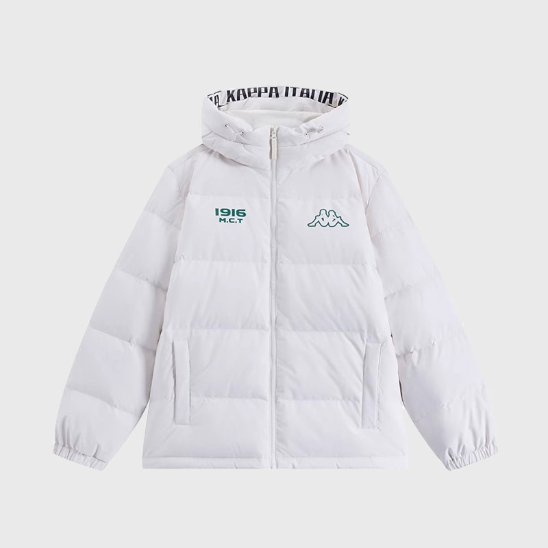 Kappa卡帕中性连帽拉链羽绒服