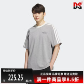 运动休闲圆领透气短袖 新款 KF2477 2025夏季 Adidas阿迪达斯男装