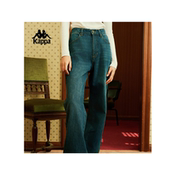 休闲直筒复古运动休闲裤 Kappa女裤 牛仔裤 新款 K0E22AN38 夏季