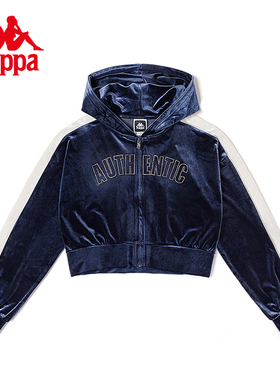 Kappa卡帕女款春季新款复古简约短款运动休闲外套K0D82MK01