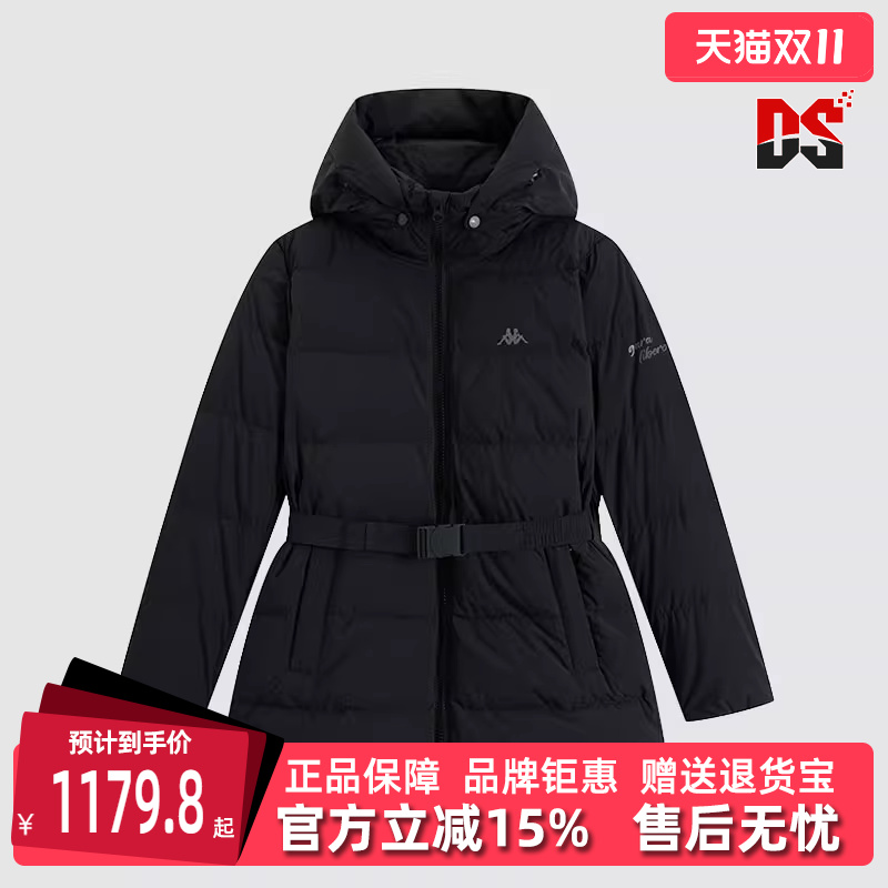Kappa卡帕女士连帽拉链羽绒服