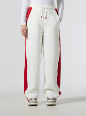 Adidas阿迪达斯女裤2025春季新款运动休闲松紧针织长裤JZ1650