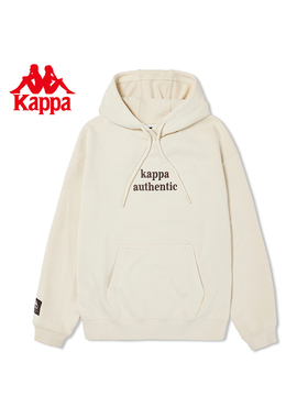 Kappa卡帕女款春季新款运动休闲字连帽套头卫衣K0E22MT70