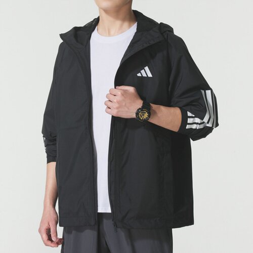 Adidas阿迪达斯男装2026春季新款ESS 3S RAIN H J梭织夹克JM1056
