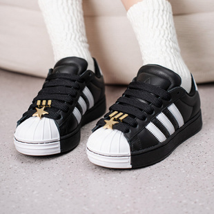 Adidas阿迪达斯三叶草男女同款2026秋季新款SUPERSTAR板鞋JR7444