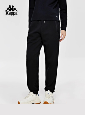 Kappa卡帕女子春季新款针织运动休闲抽绳收口卫裤K0D82AK41