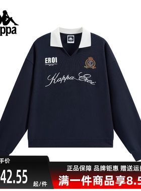 Kappa卡帕女装2025冬季新款柔软舒适百搭纯棉针织套头衫K0F82WT07