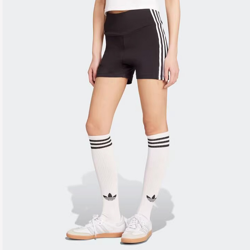 Adidas阿迪达斯三叶草女裤2025夏季新款运动休闲紧身短裤JX5238