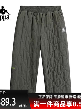 Kappa卡帕男裤女裤冬季新款运动休闲百搭保暖长裤K0EZ2AX30D