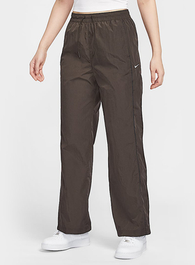 Nike耐克女裤2025夏季新款运动休闲简约复古百搭梭织长裤FV7656