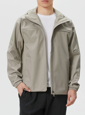 Adidas阿迪达斯男装2026春季新款休闲百搭时尚夹克连帽外套KQ8526