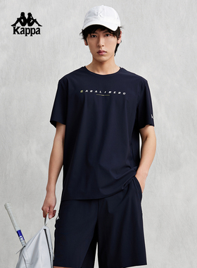 kappa卡帕背靠背男款新款夏季凉感t恤运动上衣短袖K0E32TD46