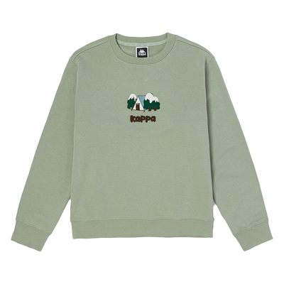 卡帕运动休闲女士圆领保暖卫衣