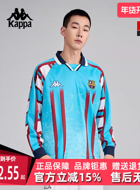 Kappa卡帕男装2025夏季新款运动休闲百搭长袖POLO套头衫K0F32PC02