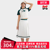 运动半身休闲百褶裙K0E62QQ21 时尚 Kappa卡帕女裙秋季 新款