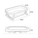 婴儿洗澡盆浴盆可折叠宝宝躺坐大号浴桶小孩家用泡澡新生儿童用品