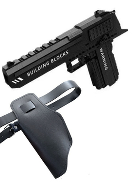 Cosplay格洛克手枪道具警官儿童表演出模型白色拍照拍戏演出道具