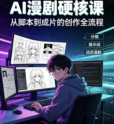 Al漫剧硬核课2026教程 全套资料视频课程教学