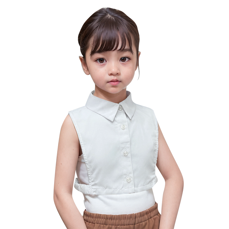 男女儿童新款百搭尖领衬衣假领子