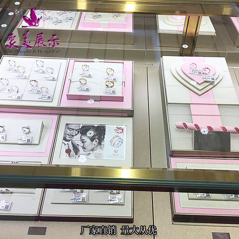 珠宝道具套盘K金首饰设计展示道具厂家供应饰品精美陈列道具