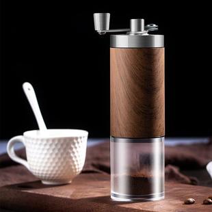 轻奢研磨器磨豆机 小型家用手摇咖啡研磨机304不锈钢新中式