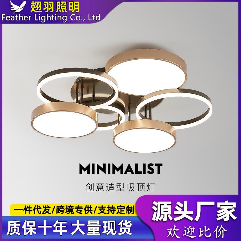 客厅吸顶灯主灯创意大气2024新款现代简约设计师款极简轻奢卧室灯