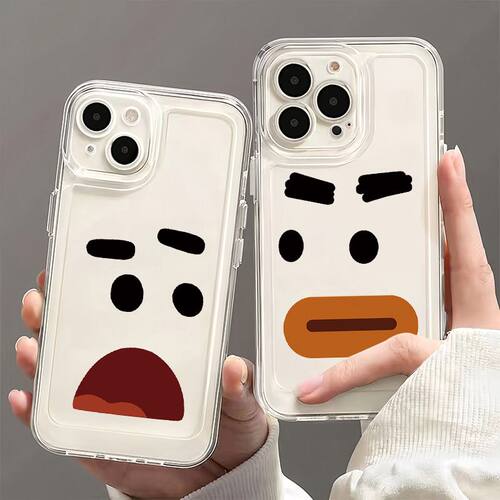 搞怪表情适用苹果15pro手机壳iPhone14plus高级感13/12/11小众max小米10透明华为mate60荣耀90红米k50p40外壳