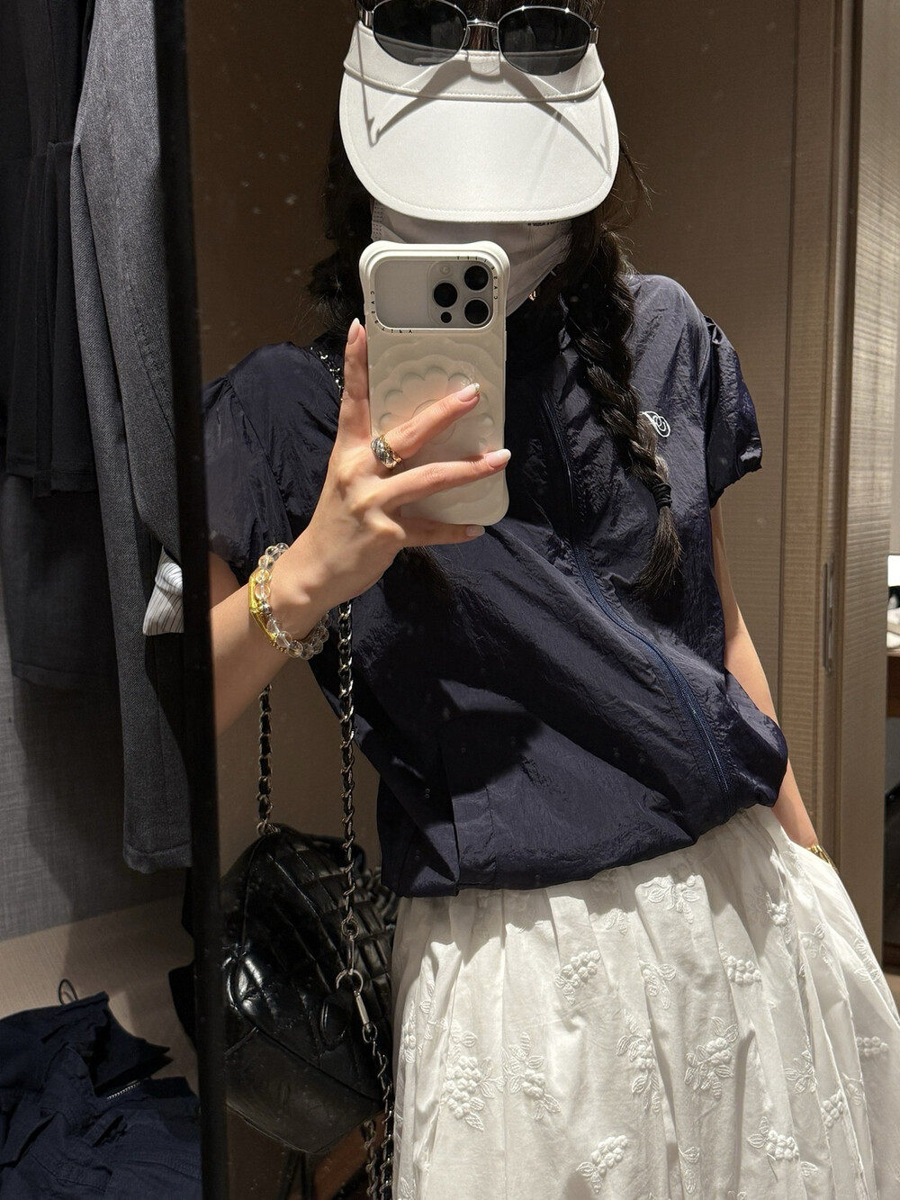 夏款短袖冲锋衣防晒短外套松紧绳收腰小衫女6098# SYYY