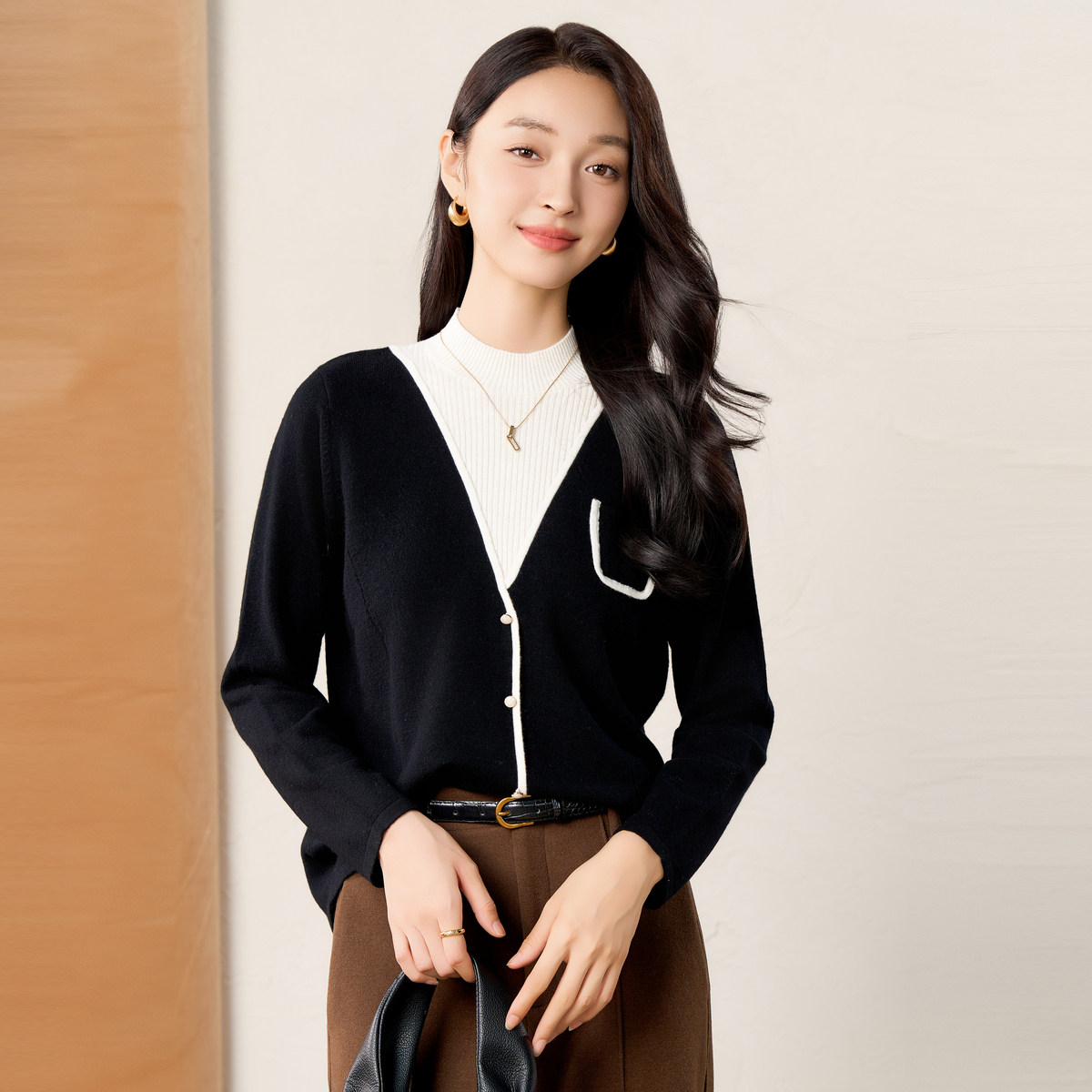 【年终清仓】春竹100%羊毛秋冬假两件半高领洋气减龄保暖女羊毛衫,女装/女士精品,毛针织衫,淘宝优惠券,粉丝福利购,淘宝优惠卷