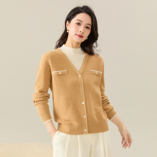 减龄洋气保暖内搭女羊毛衫 半高领假两件套衫 厚款 春竹100%羊毛新款