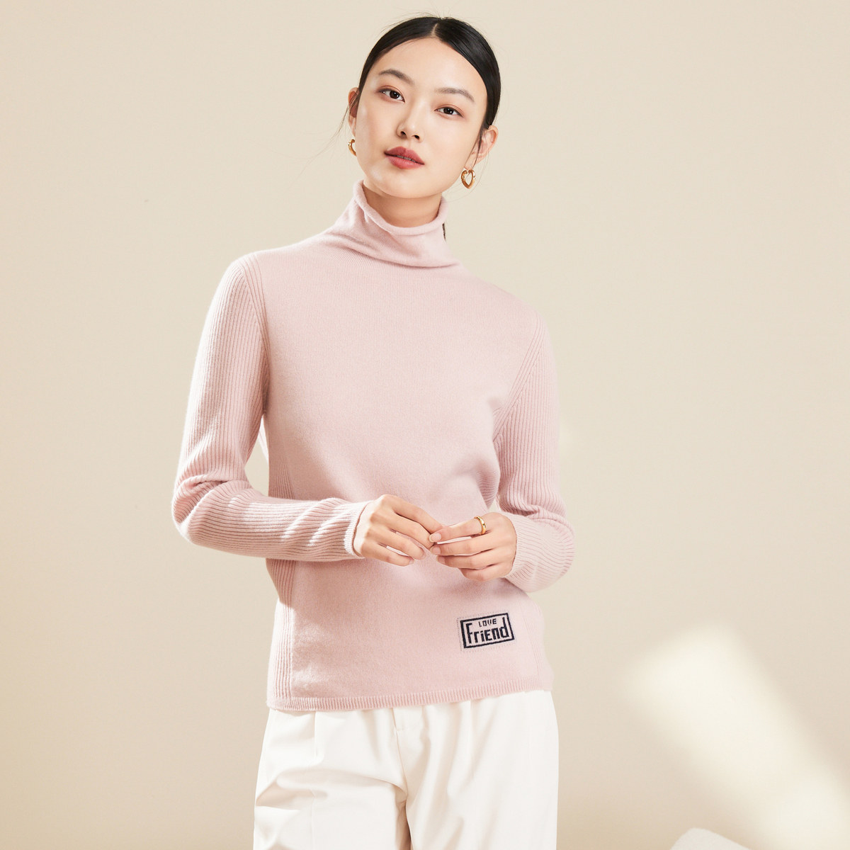 春竹100%羊绒冬季自由领修身毛衣保暖减龄内搭显瘦洋气女士羊绒衫,女装/女士精品,羊绒衫,淘宝优惠券,粉丝福利购,淘宝优惠卷