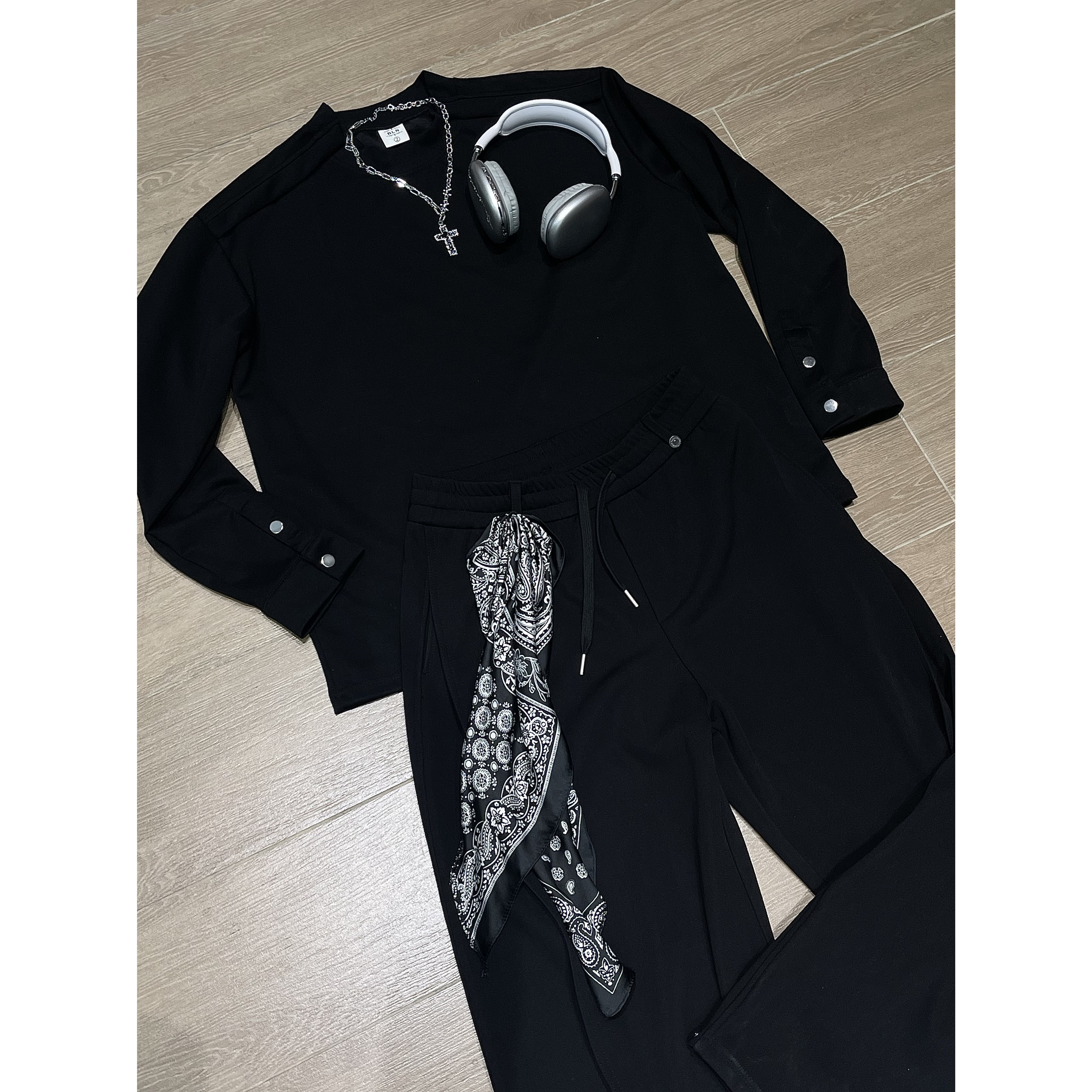 加大码300斤韩版重磅boxy型套装