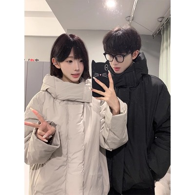 特大码高级感情侣休闲棉衣