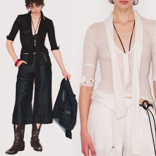 云雾垂坠披巾拉链合体上衣