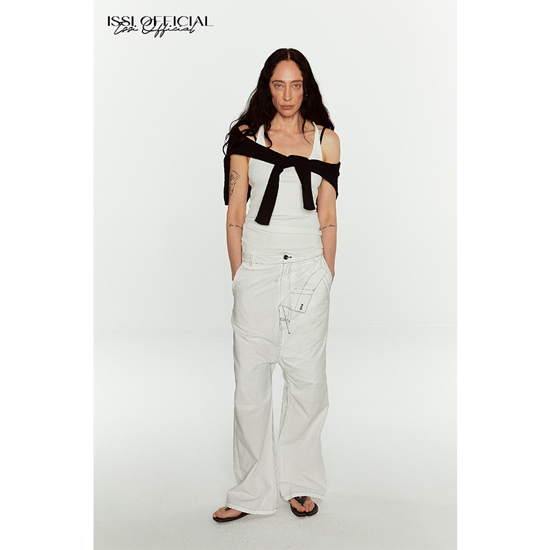 ISSIofficial松弛喇叭休闲裤