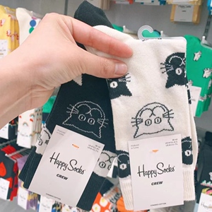 HappySocks袜ins潮纯棉女袜