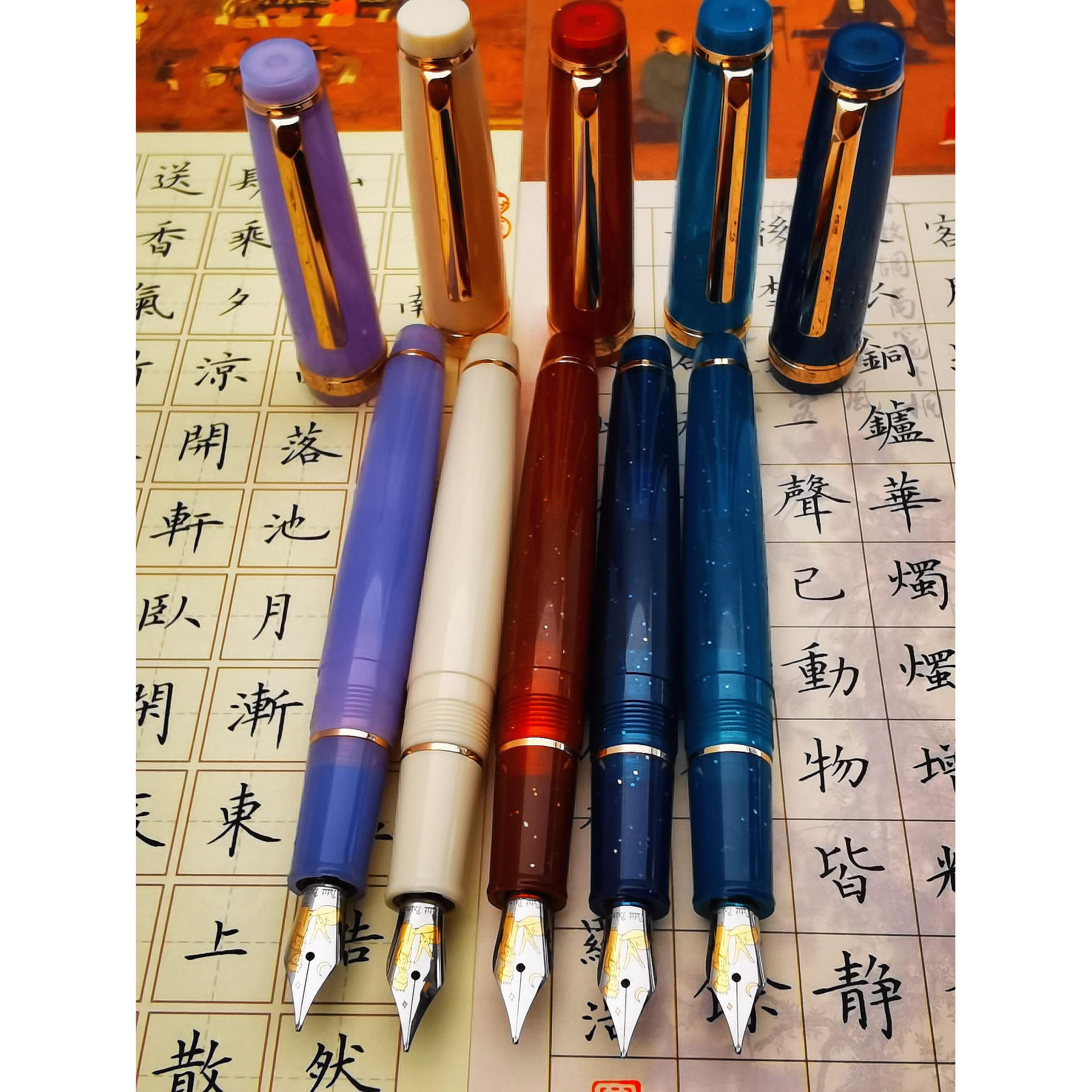 金豪82钢笔尝鲜手工打磨长刀研小王子学生日用练字书法