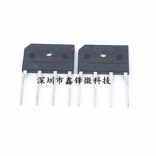 供应电源专用整流桥扁桥KBJ406 KBJ408 4A/600V大电流扁桥