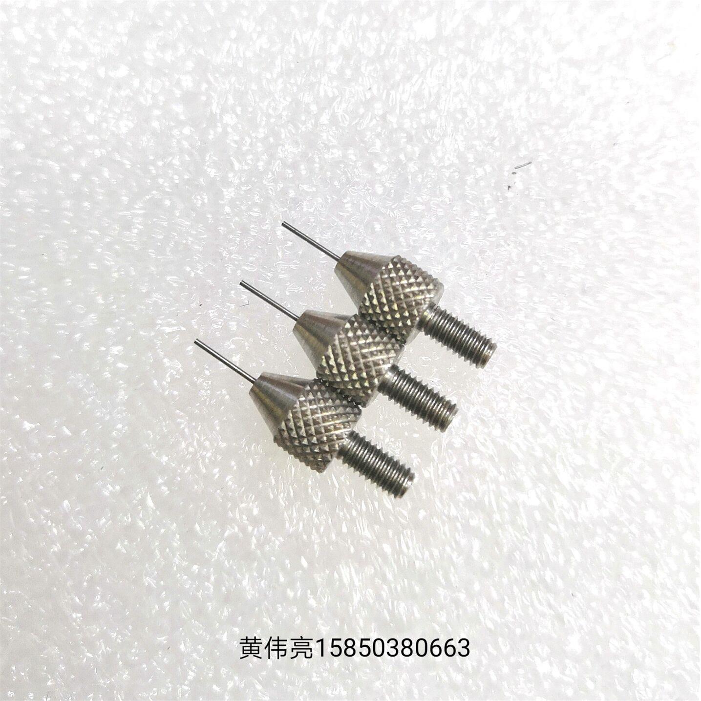 三丰百分表针型测针钨钢0.45mm圆柱形数显表测头M2.5螺牙21AAA329