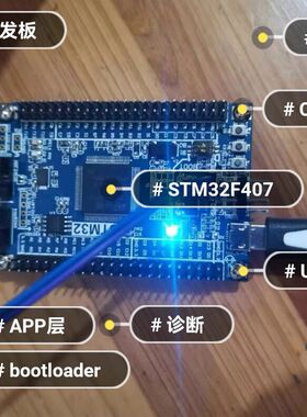 UDS开发板Bootloader源码stm32f407上位机CAN诊断uds周立功PCAN
