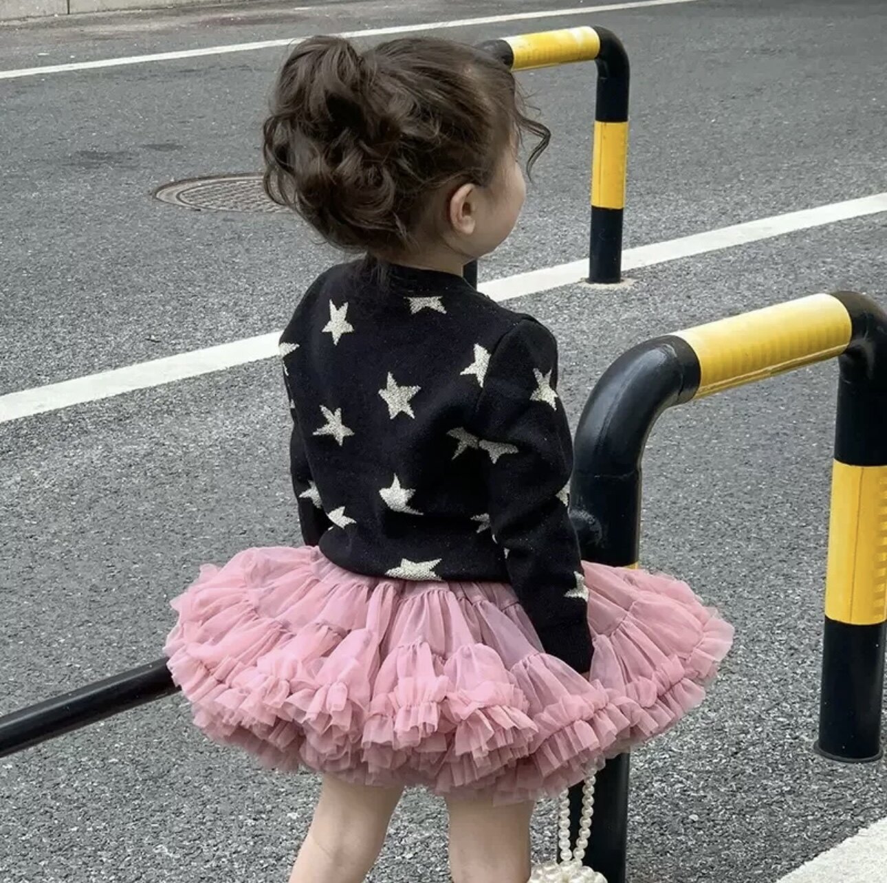 莫希衣集 tutu裙的上衣女童毛衣星星针织外套开衫蓬蓬裙套装春款